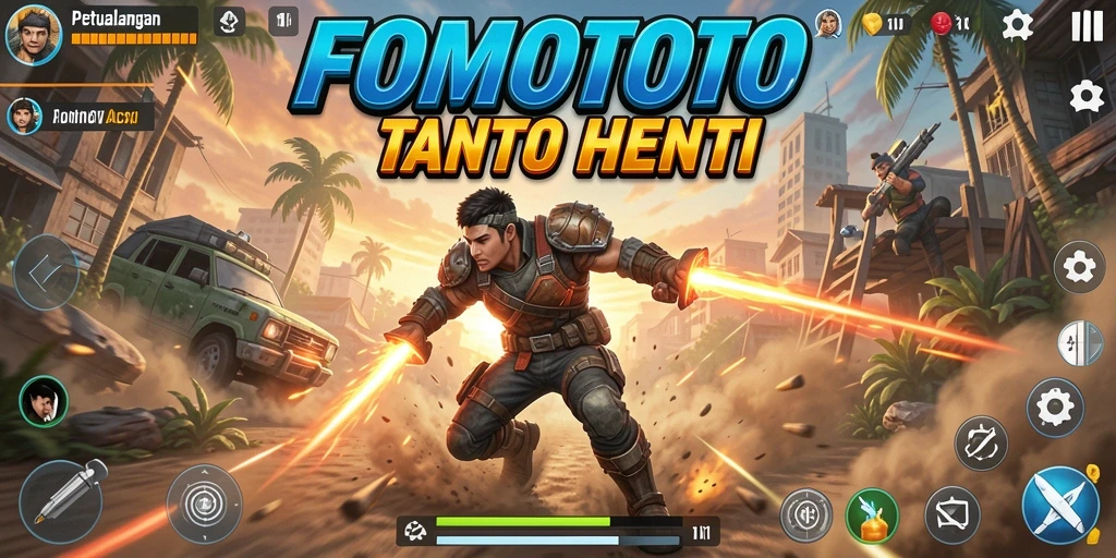 Gameplay seru FOMOTOTO di tengah aksi mendebarkan.
