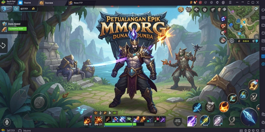 Gameplay GT777 yang menarik dan penuh aksi dalam dunia MMORPG.
