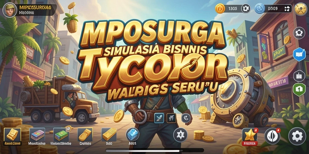 Tampilan menarik dari gameplay MPOSURGA yang menyajikan pengalaman Tycoon.