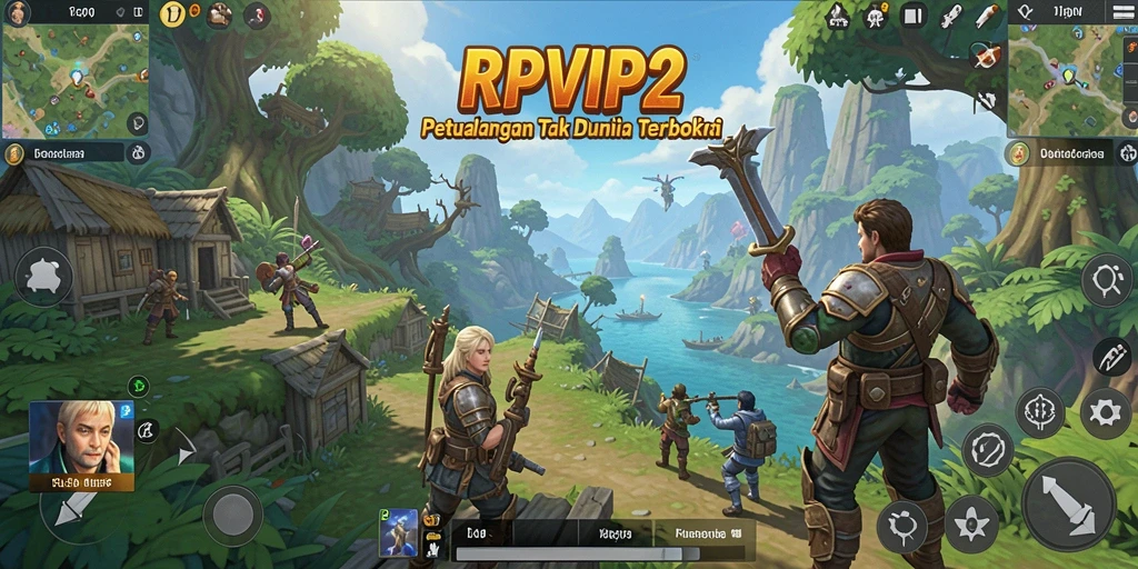Tampilan gameplay RPVIP2 yang menakjubkan dalam eksplorasi dunia terbuka.